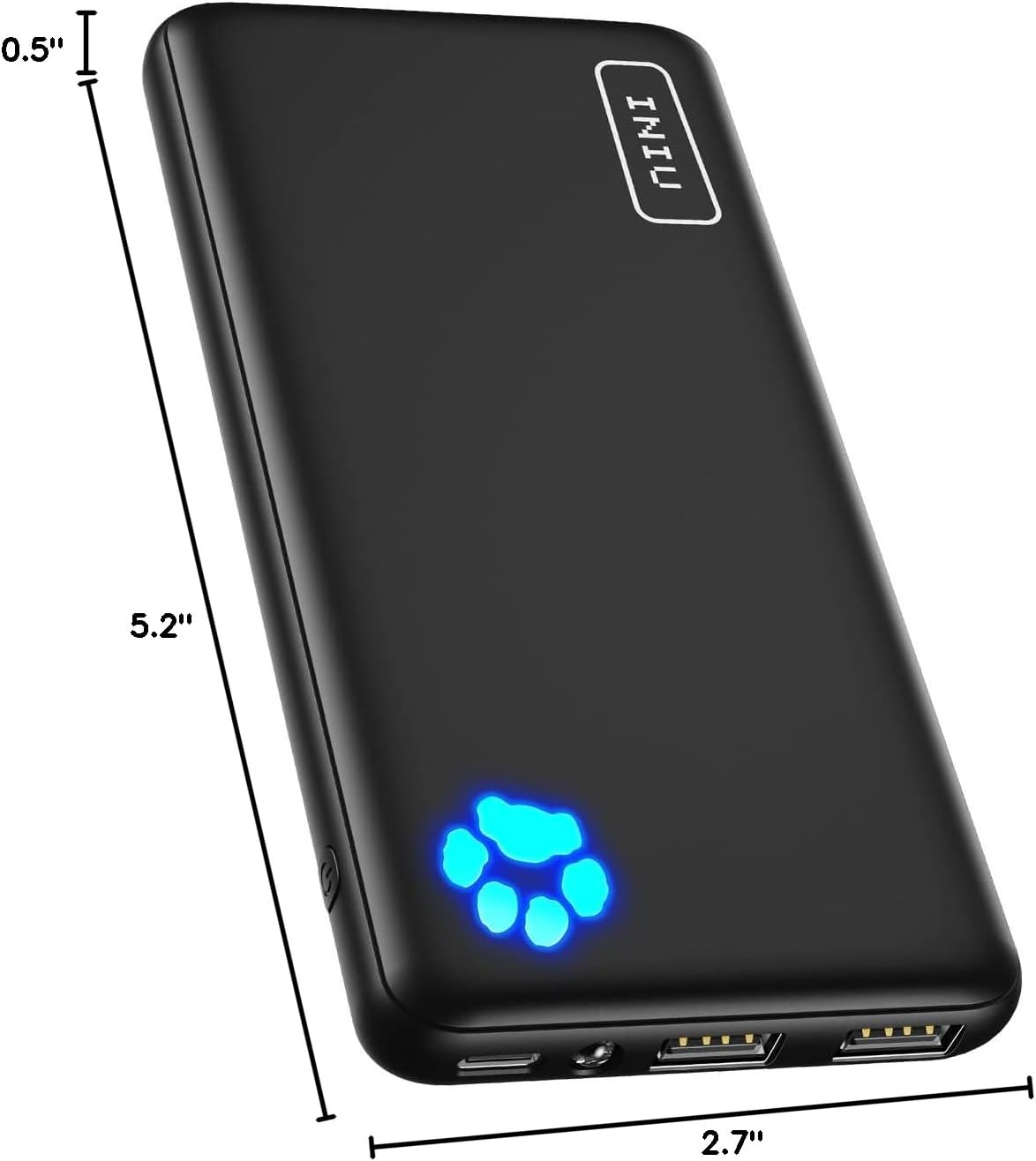 INIU Portable Charger, Slimmest 10000mAh 5V/3A Power Bank, USB C in&out High-Speed Charging Battery Pack, External Phone Powerbank Compatible with iPhone 16 15 14 13 12 Samsung S22 S21 Google iPad etc - Image 10