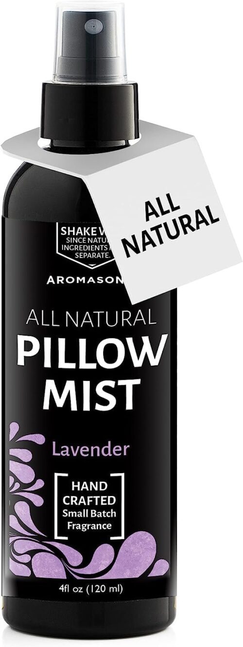 Aromasong Lavender Pillow Spray – All Natural Calming Linen & Bedtime Mist for Deep Sleep – Aromatherapy Botanical Essential Oils for Sleeping – for Relaxing Stress Fragrance Scent