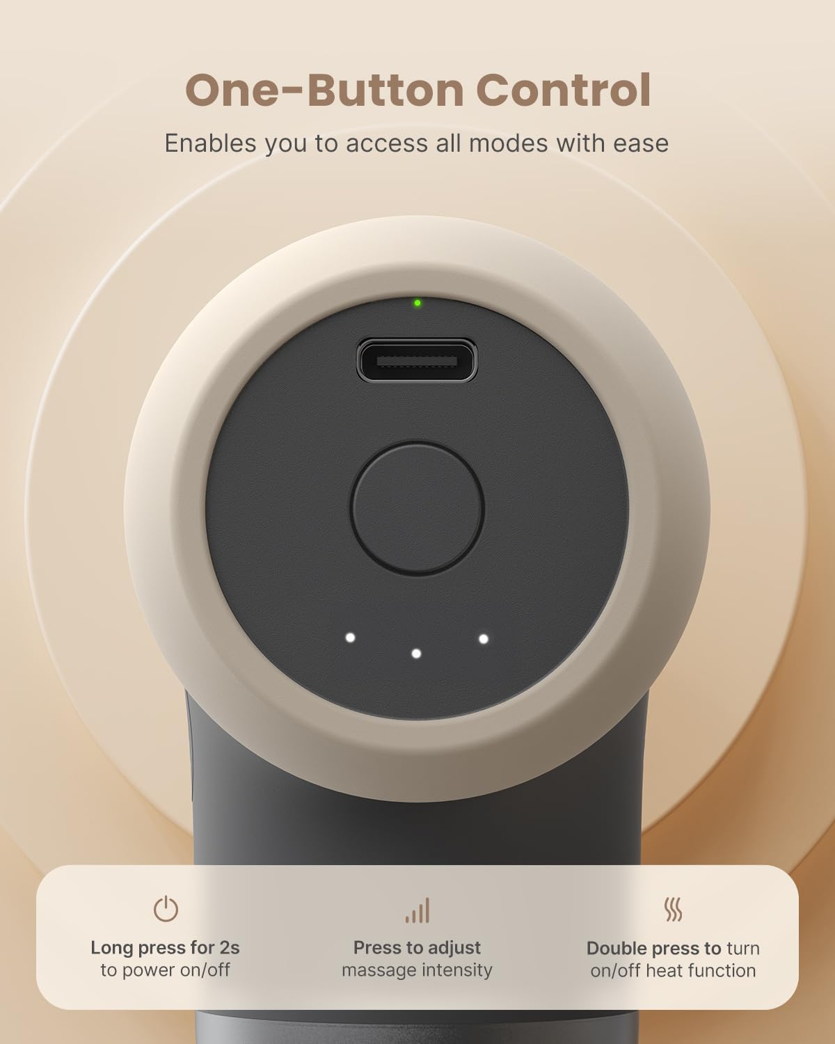 RENPHO Mini Thermal Massage Gun with Heat, FSA HSA Eligible Portable Deep Tissue Percussion Massager, Color Silicone Sleeves Travel Size with Carry Case, Grey - Image 8