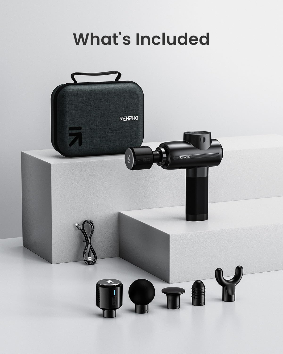 RENPHO Thermacool Massage Gun Deep Tissue with Heat and Cold Head, FSA HSA Eligible, Handheld Muscle Massager with Carry Case, Body Masajeador for Men Women Athletes, Active - Image 9