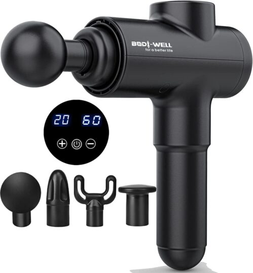 Massage Gun Deep Tissue – Back Muscle Massager w/High Torque Motor for Back Pain, Shoulder, Neck, Body, All Muscles Recover & Massage