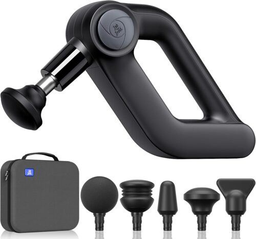 BOB AND BRAD D5 Pro Massage Gun, Powerful Percussion Massage Gun Deep Tissue with Enhanced Power for Athletes Home Gym, Handheld Muscle Massager for Pain Relief & Muscle Therapy, FSA HSA Eligible