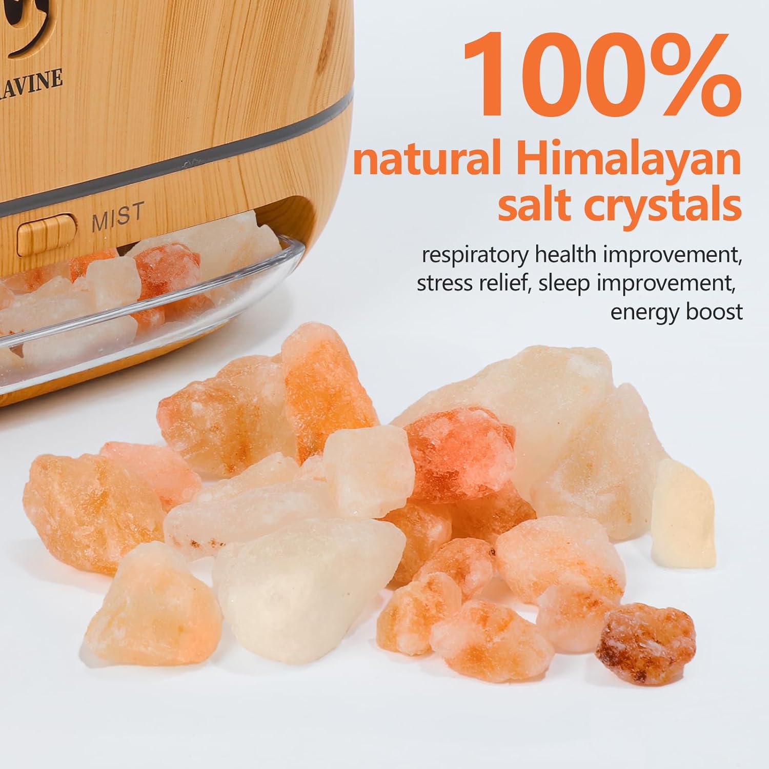 Ultrasonic Essential Oil Diffuser Set with 12 Best Aromatherapy Oils, Gift Box & Bag, Himalayan Salt Lamp Diffuser,Cool Mist Humidifier for Bedroom, Scent Diffusers for Home - Image 4