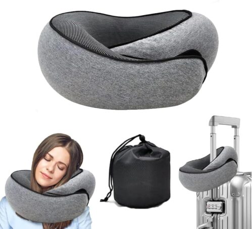 WEERSHUN Travel Pillows for Airplanes,2024 New Travel Pillow,Travel Neck Pillow Airplane Memory Foam Travel Pillow Neck Pillow for Traveling Suitable for Airplanes,Offices and Cars