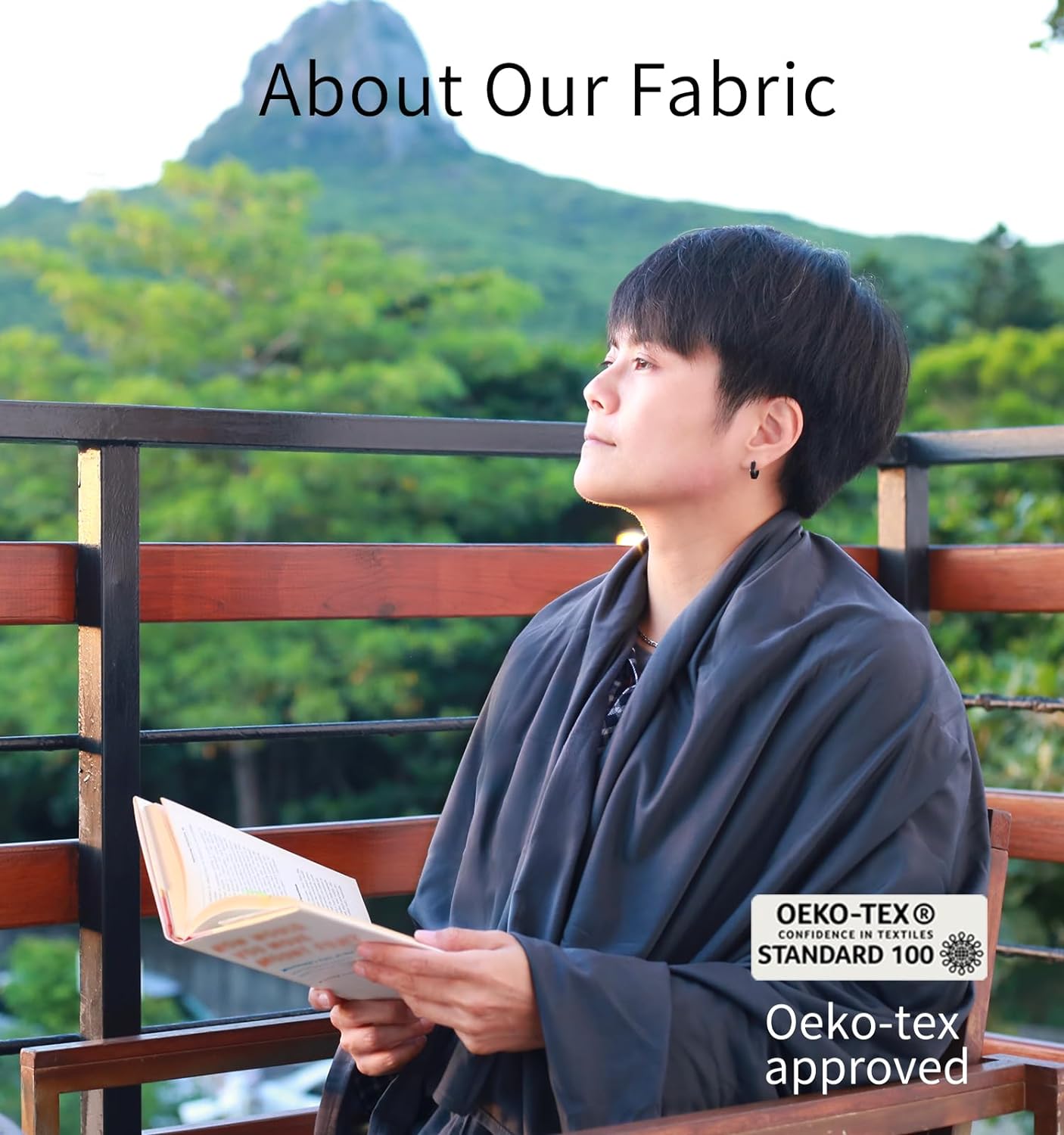 Travel Blanket Lightweight and Breathable, 67 x 48 Soft Airplane Blanket for Travelers, Foldable Camping Sheet with Stuff Sack for Train, Camp, Traveling (Velvet/Fleece) - Image 6