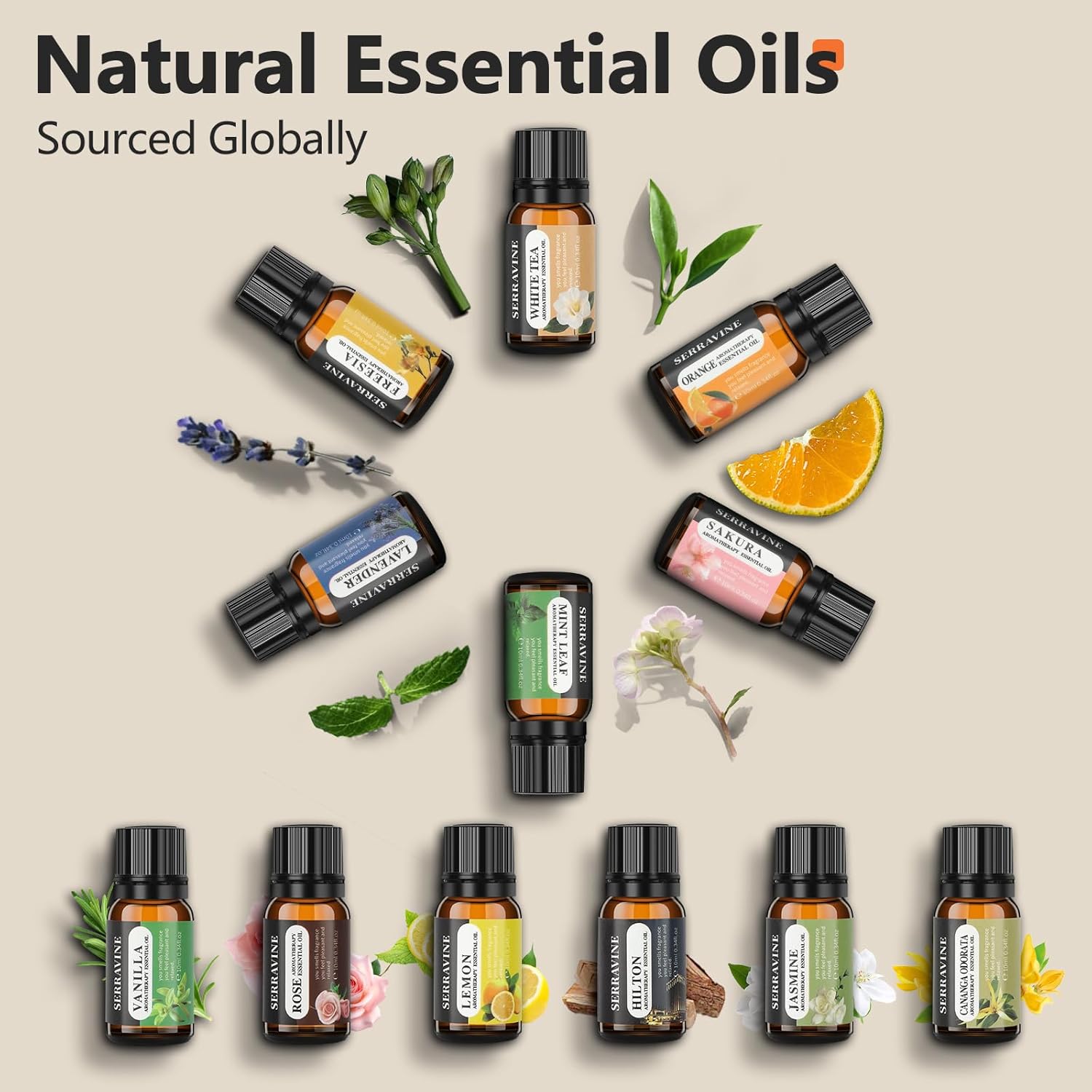 Ultrasonic Essential Oil Diffuser Set with 12 Best Aromatherapy Oils, Gift Box & Bag, Himalayan Salt Lamp Diffuser,Cool Mist Humidifier for Bedroom, Scent Diffusers for Home - Image 3