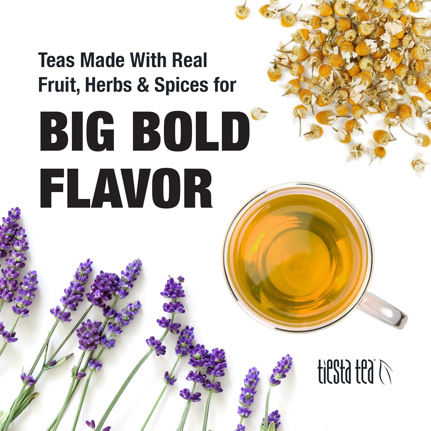 Tiesta Tea - Lavender Chamomile Herbal Tea | Loose Leaf | Calming Blend with Chamomile | Lavender | Lemongrass | Caffeine-Free Herbal | Great for Hot or Iced Brews | Refillable Tin | 50 Cups | 2 Ounce - Image 5