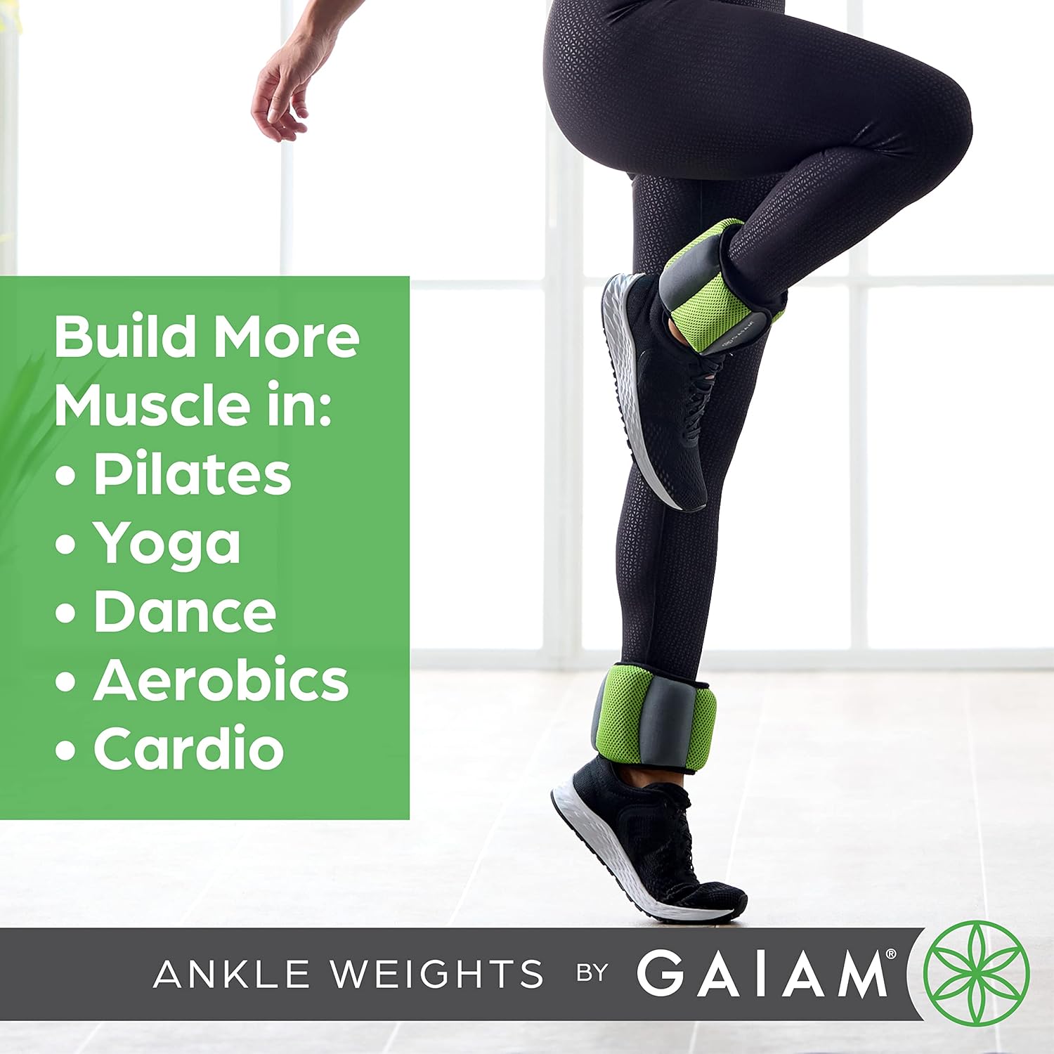 Gaiam Wearable Bracelet to Strengthen, Tone & Sculpt, Adjustable Ankle Weights for Women & Men for Yoga - Image 4