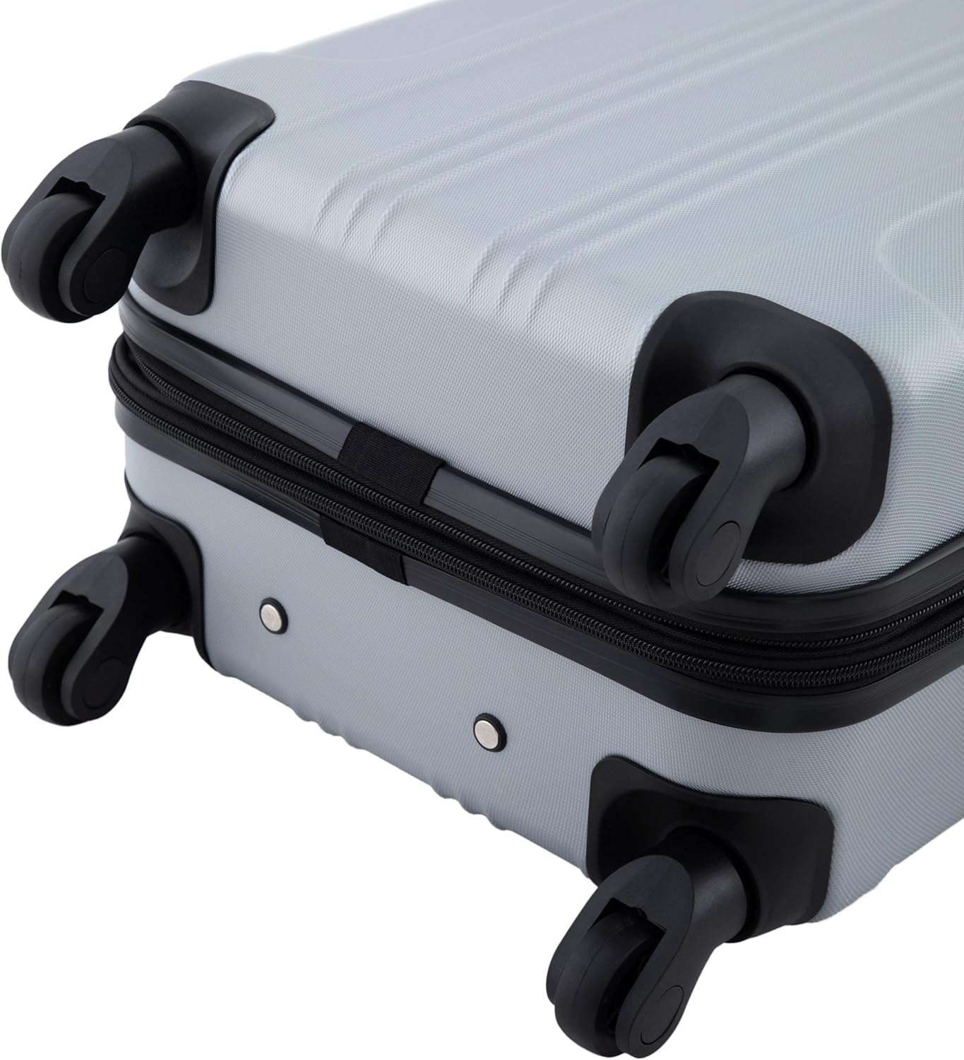 Travelers Club Chicago Hardside Expandable Spinner Luggage, Silver, 20" Carry-On - Image 7