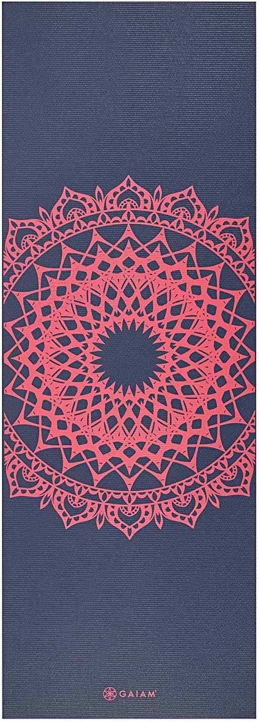 Gaiam Print Yoga Mat, Non Slip Exercise & Fitness Mat for All Types of Yoga, Pilates & Floor Exercises - Image 4