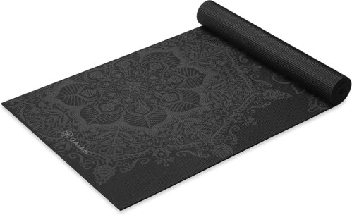 Gaiam Yoga Mat – Premium 6mm Print Extra Thick Non Slip Exercise & Fitness Mat for All Types of Yoga, Pilates & Floor Workouts (68″L x 24″W x 6mm Thick)