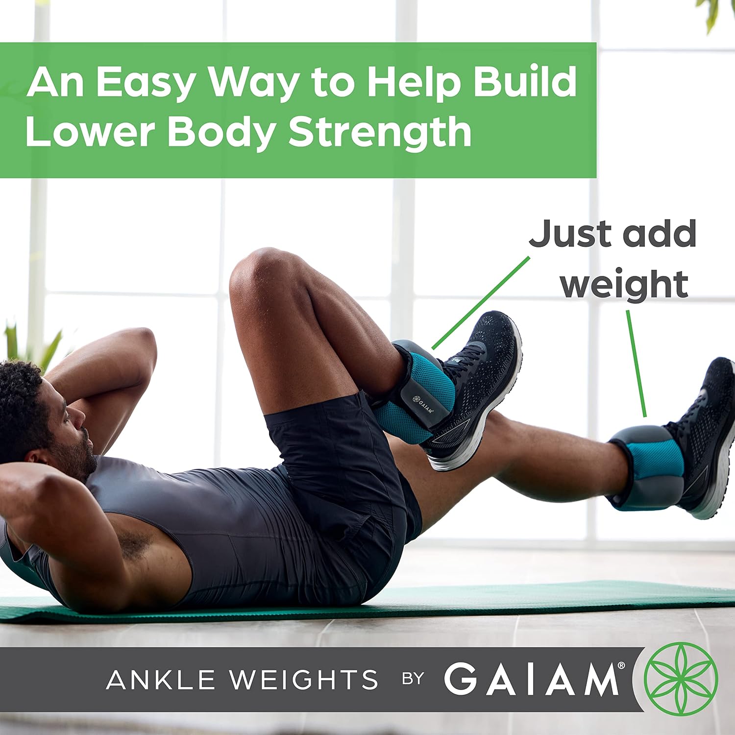 Gaiam Wearable Bracelet to Strengthen, Tone & Sculpt, Adjustable Ankle Weights for Women & Men for Yoga - Image 3