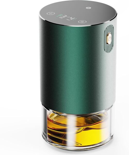 Waterless Essential Oil Diffuser – Rechargeable Scent Diffuser for Home and Car Diffuser, Portable Waterless Diffuser with Home/Car Mode 4 Mist Time Level and Timer Setting, Pure Scent